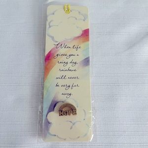 Rainbow Bookmark with Hope Rainbow Pin by Brandywine Art